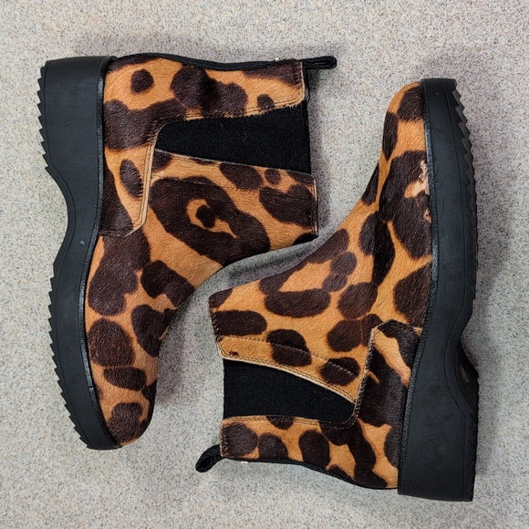 Louise Et Cie Cow Hair Boots, Animal Print, Leopard, Women's Size 8.5 - Picture 6 of 13